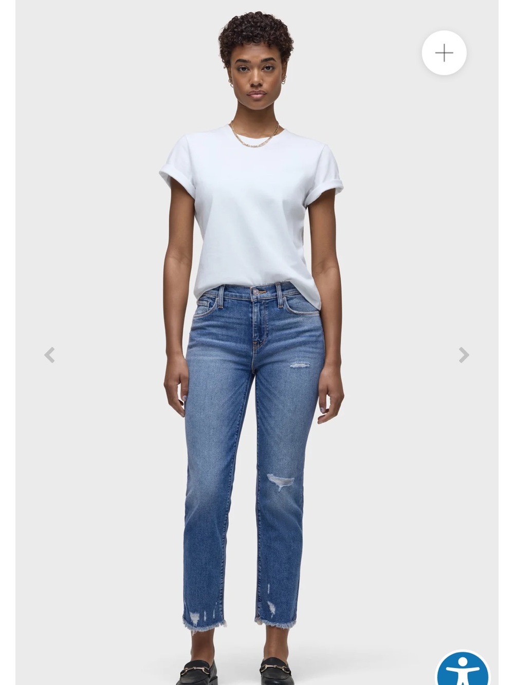 Hudson Jeans Nico Mid-Rise Straight Crop Jean SZ 31